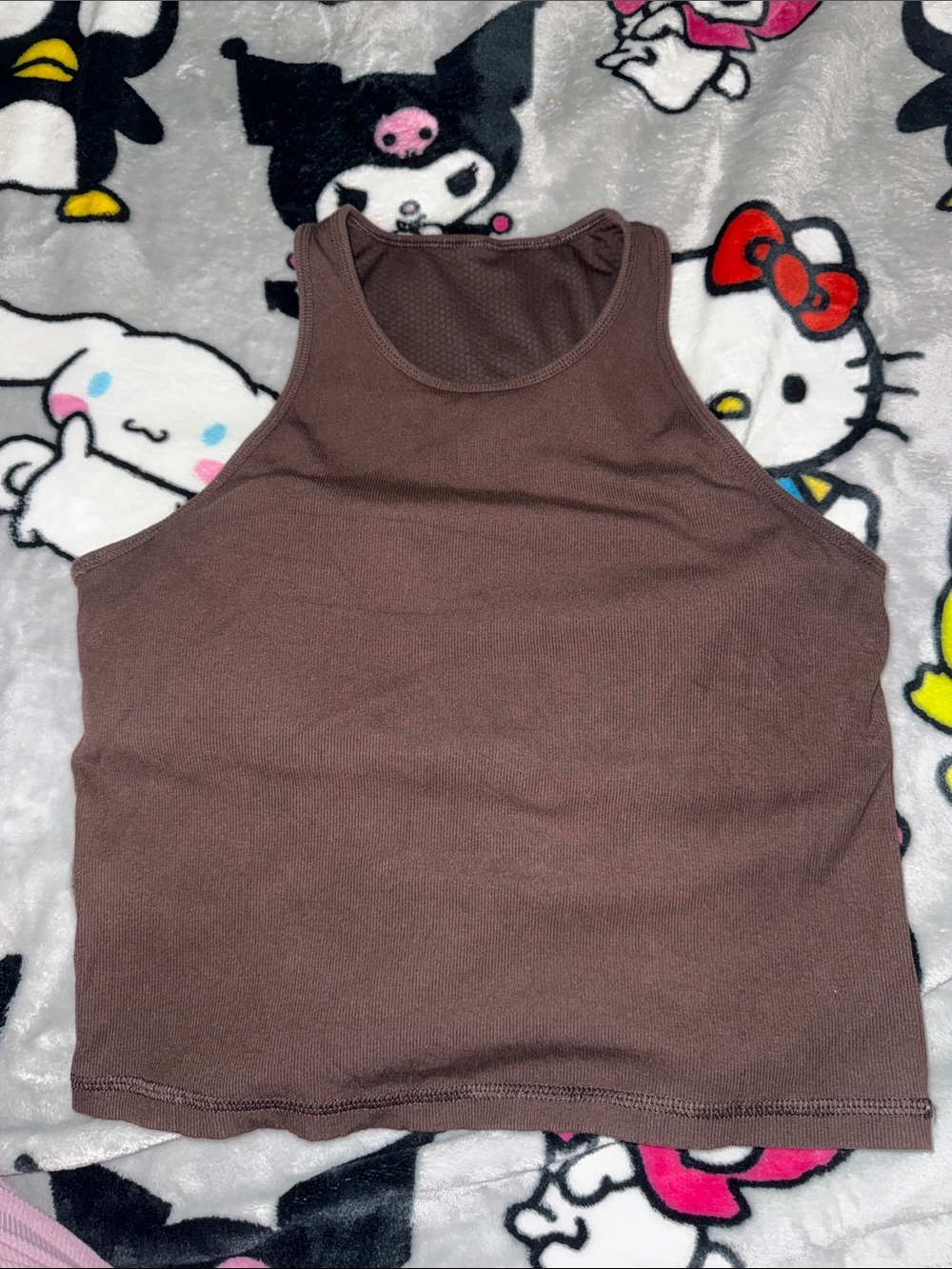 Vuori Pose plyo tank in brown size Large